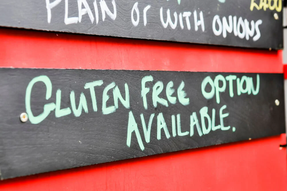 gluten free restaurant sign