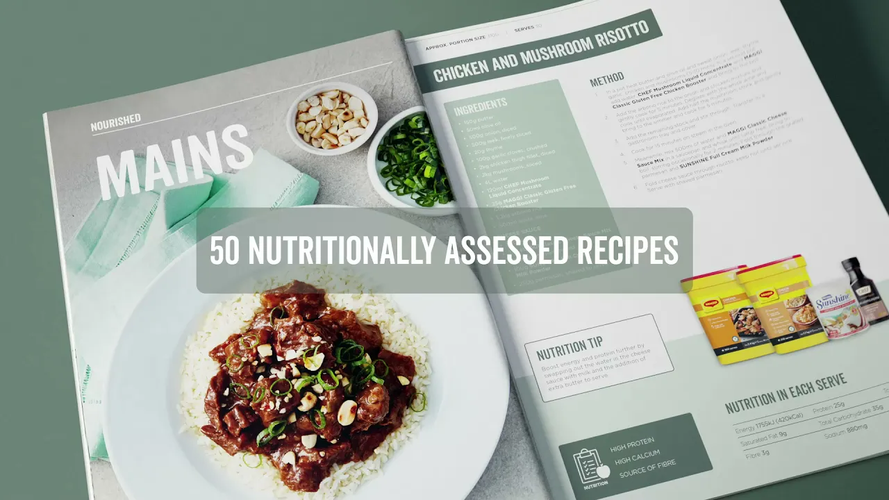 Check out the Nourished Recipe Book by Nestlé Professional
