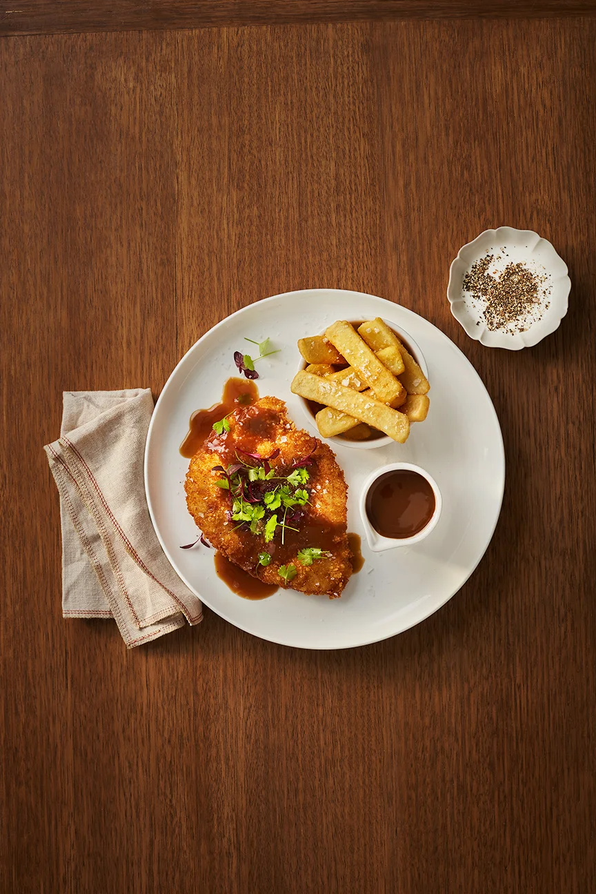 Chicken Schnitzel and Chicken Gravy