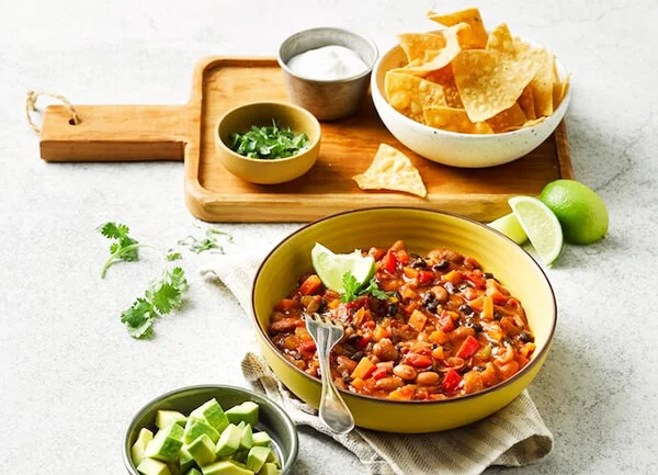Homemade Vegan Chilli with corn chips