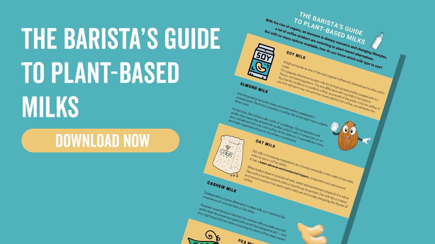 The barista’s guide to plant-based milks poster