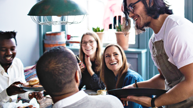 Happy Customers and Happy Server.