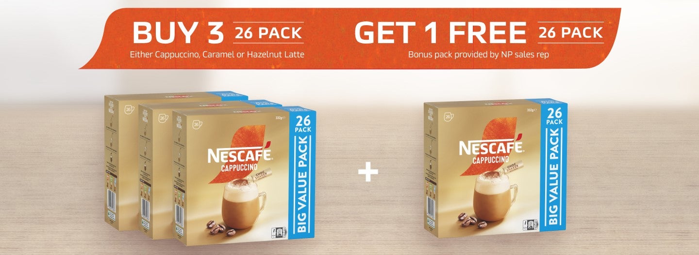 Frothy Coffee Sachets Promotion