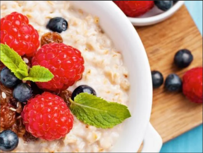 Oats with berries