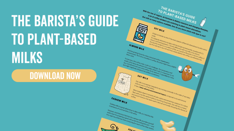The barista’s guide to plant-based milks poster