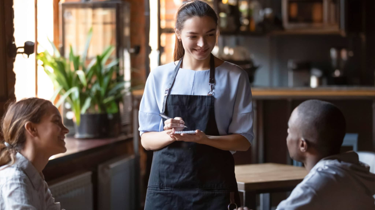 Waitress Taking Order