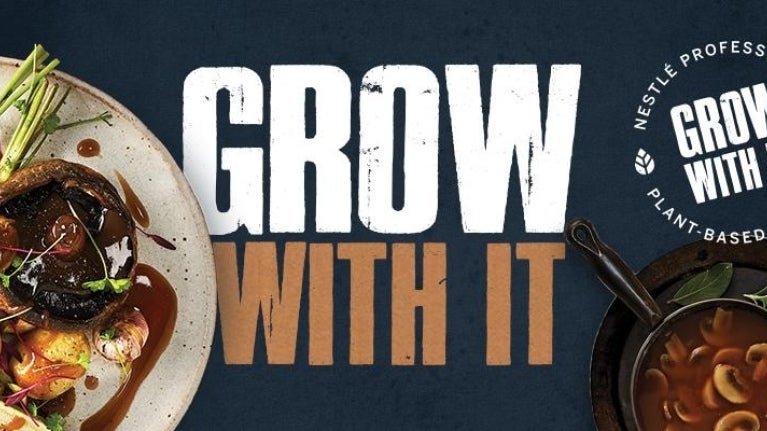 Nestle Professional GROW WITH IT Plant Based Banner