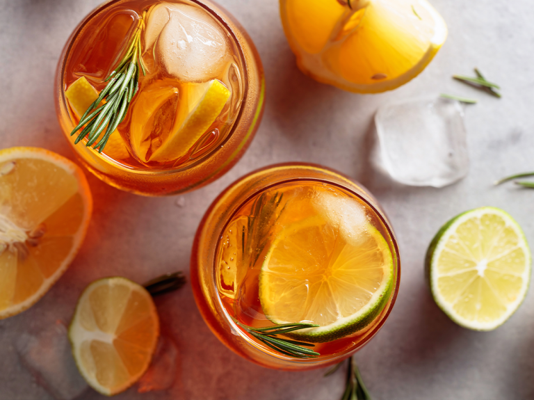 Iced Tea with Lemons