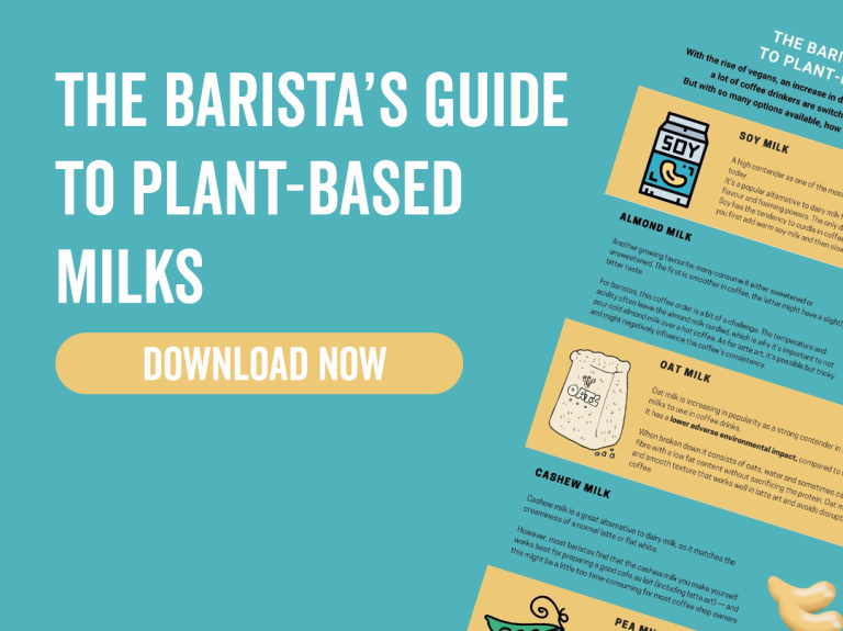 The barista’s guide to plant-based milks poster