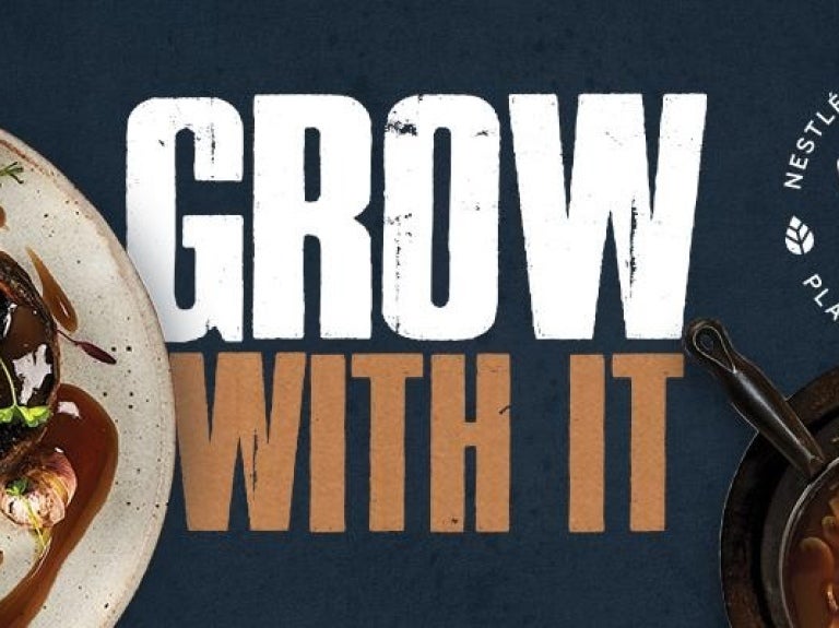 Nestle Professional GROW WITH IT Plant Based Banner