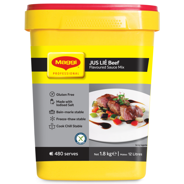 MAGGI PREMIUM JUS LIÉ Beef Flavoured Sauce Mix 1.8kg x 6