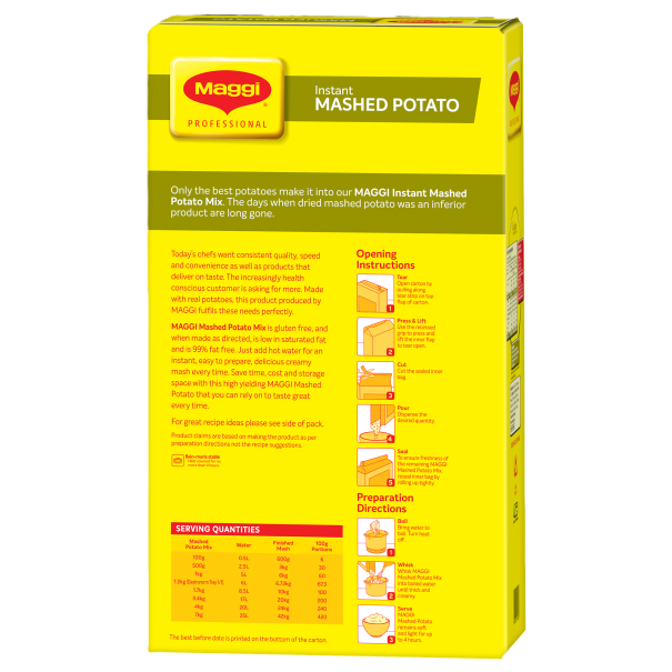 Gluten Free Mashed Potato Instant Mix 7kg