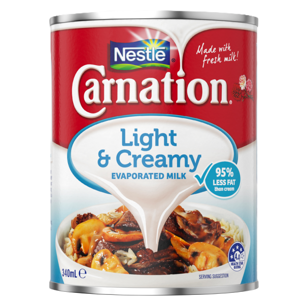 CARNATION Light & Creamy Evaporated Milk 340ml