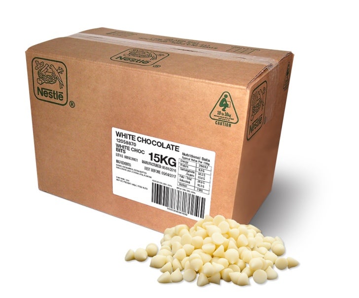 NESTLÉ White Chocolate Bits 15kg