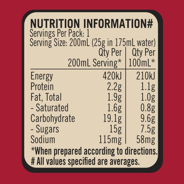 NESTLE Complete Mix Hot Chocolate Mix 100x25g