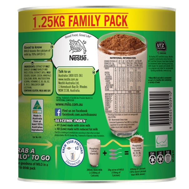 NESTLÉ MILO 1.25kg