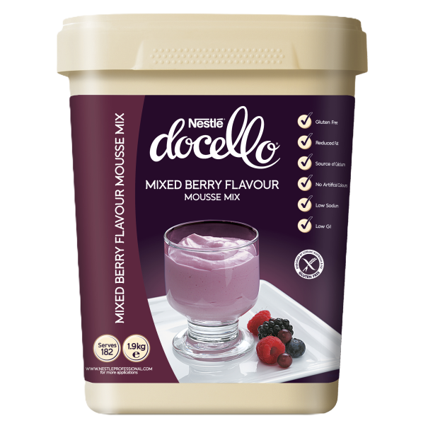 NESTLÉ DOCELLO Mixed Berry Flavour Mousse Mix 1.9kg