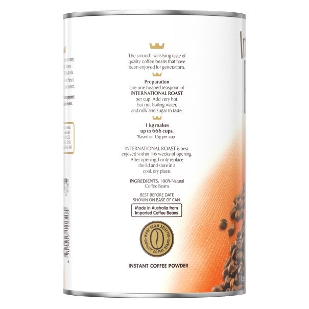 INTERNATIONAL ROAST Caterers Blend 6 x 1kg