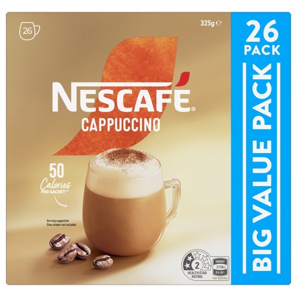 NESCAFÉ® Cappuccino Sachets 26 Pack
