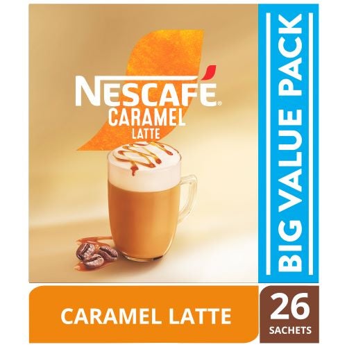 NESCAFÉ COFFEE MIX CARAMEL LATTE Sachets 3 x 26 x 17g 