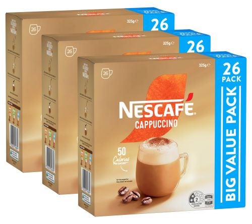 NESCAFÉ COFFEE MIX CAPPUCCINO Sachets 3 x 26 x 12.5g 