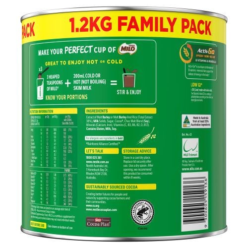 NESTLÉ MILO Tin 1.2kg