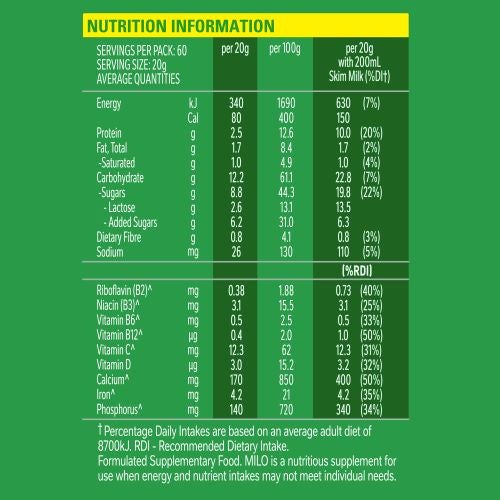NESTLÉ MILO Tin 1.2kg