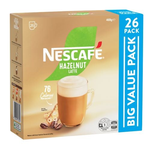 NESCAFE MIXES HAZELNUT LATTE 3x26x18g