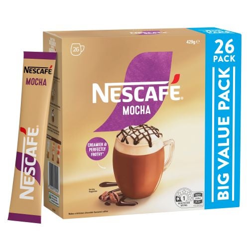 NESCAFÉ COFFEE MIX MOCHA Sachets 3 x 26 x 16.5g 