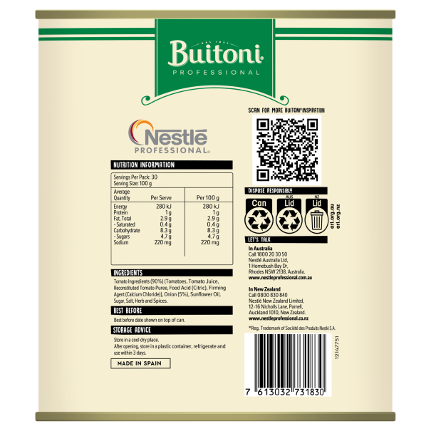 BUITONI Sugo Al Pomodoro Coulis