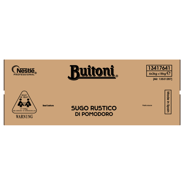 BUITONI Sugo Rustico Di Pomodoro 3-4 Right With Pitch