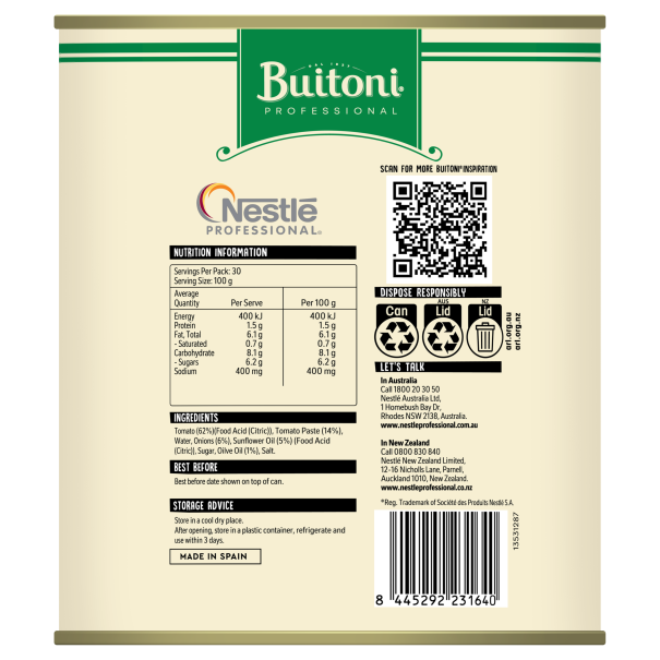 BUITONI Sugo Rustico Di Pomodoro