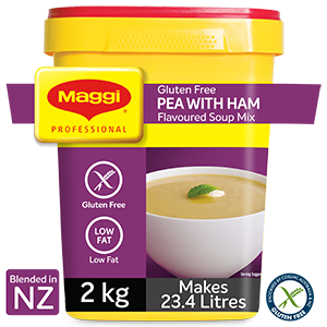 (Banner) MAGGI Gluten Free Pea with Ham Flavoured Soup Mix