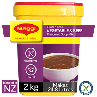 MAGGI Classic Gluten Free VEGETABLE & BEEF Flavoured Soup Mix. 2kg