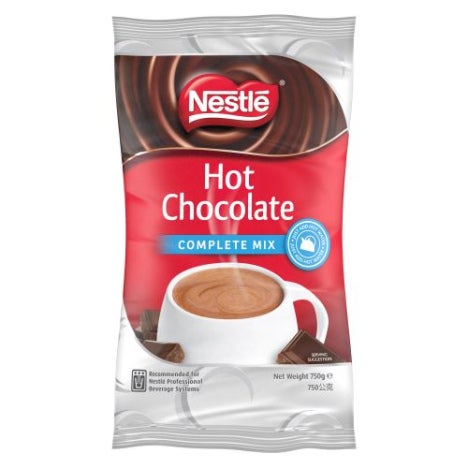 NESTLE HOT CHOC COMPLETE MIX Soft Pack 12x750g