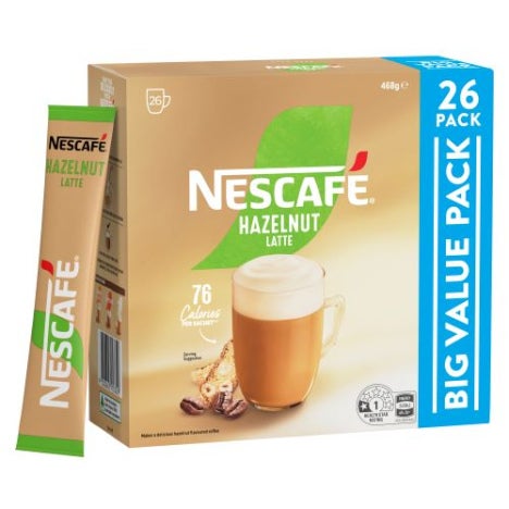 NESCAFE MIXES HAZELNUT LATTE 3x26x18g