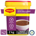 MAGGI Classic Gluten Free VEGETABLE & BEEF Flavoured Soup Mix. 2kg