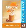 NESCAFÉ COFFEE MIX CARAMEL LATTE Sachets 3 x 26 x 17g 