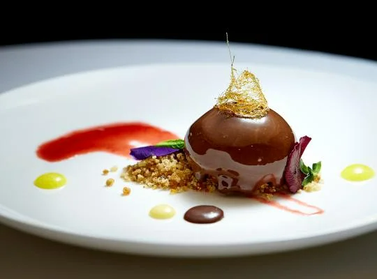 Duo of Dark Chocolate and Kahlua Mousse