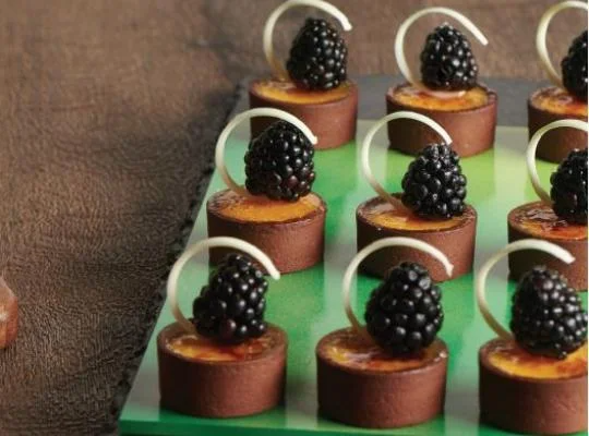 Brulee tarts with Irish Cream