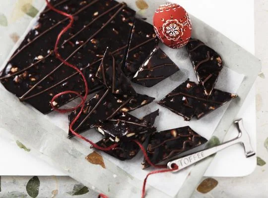 Chocolate nut brittle