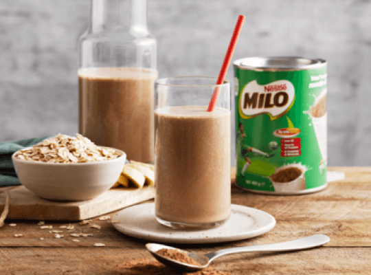 Milo Oat Banana Smoothie