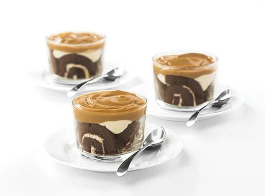 Butterscotch, Chocolate & Vanilla Trifle