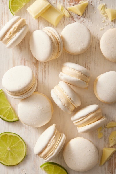 COCONUT & LIME MACRONS, | MADE WITH MILKYBAR