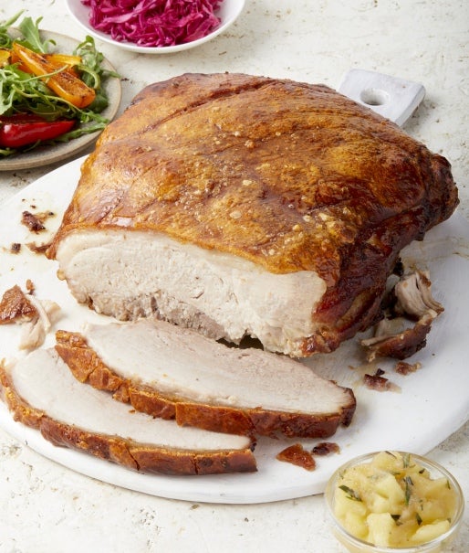 Perfectly roasted pork