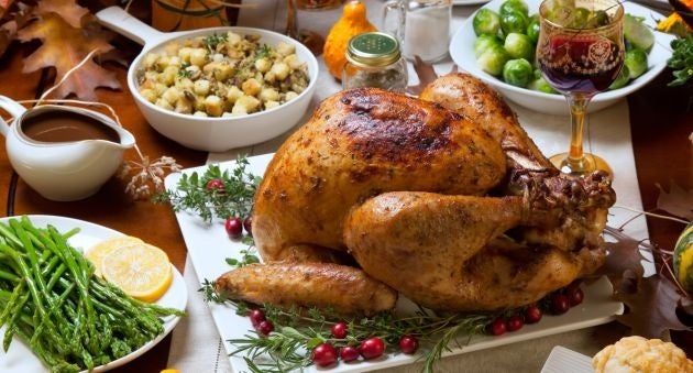 Christmas Turkey With Flamed Cherry Gravy