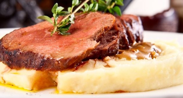 Roast Beef with Seeded Mustard & Chive Demi-Glace