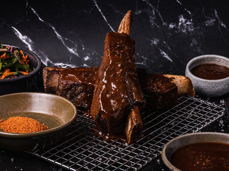 Beef Ribs with Mushroom Demi Glace