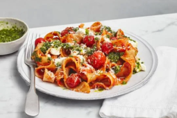 Pappardelle with Rocket Pesto &amp; Persian Fetta