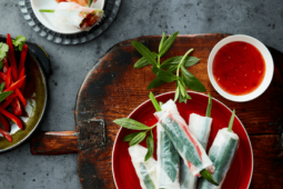 Rice Paper Rolls with Sweet Chilli Sauce
